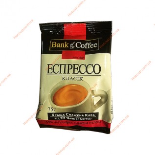 Кава мелена Bank of coffee Espresso classic 75г