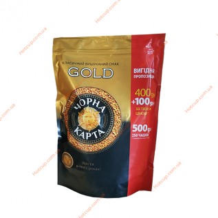 Розчинна кава Чорна карта Gold 500г