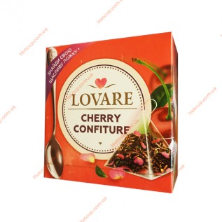 Чай пакетований Lovare Cherry confiture 15 пірамідок