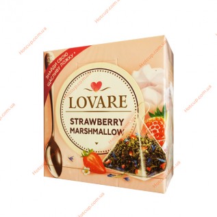 Чай пакетований Lovare Strawberry marshmallow 15 пірамідок